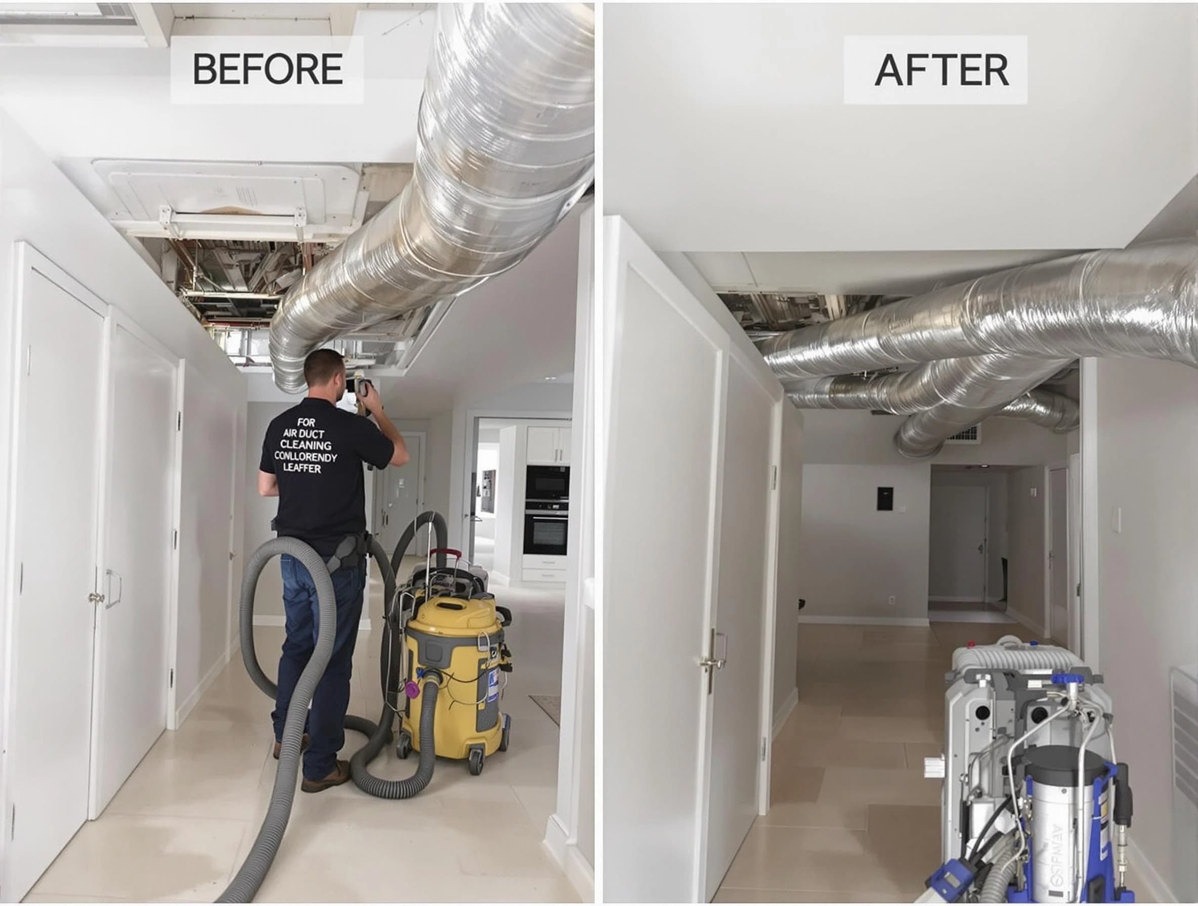 Hemet Air Duct Cleaning professional performing thorough air duct cleaning in Hemet