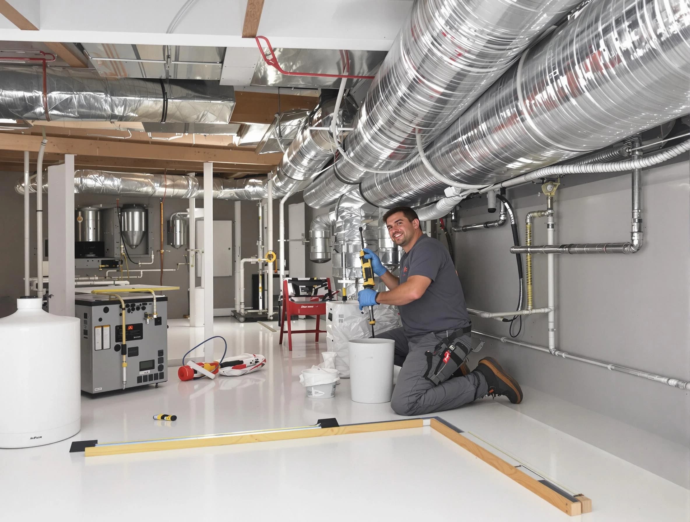 Professional duct sealing service by Hemet Air Duct Cleaning in Hemet